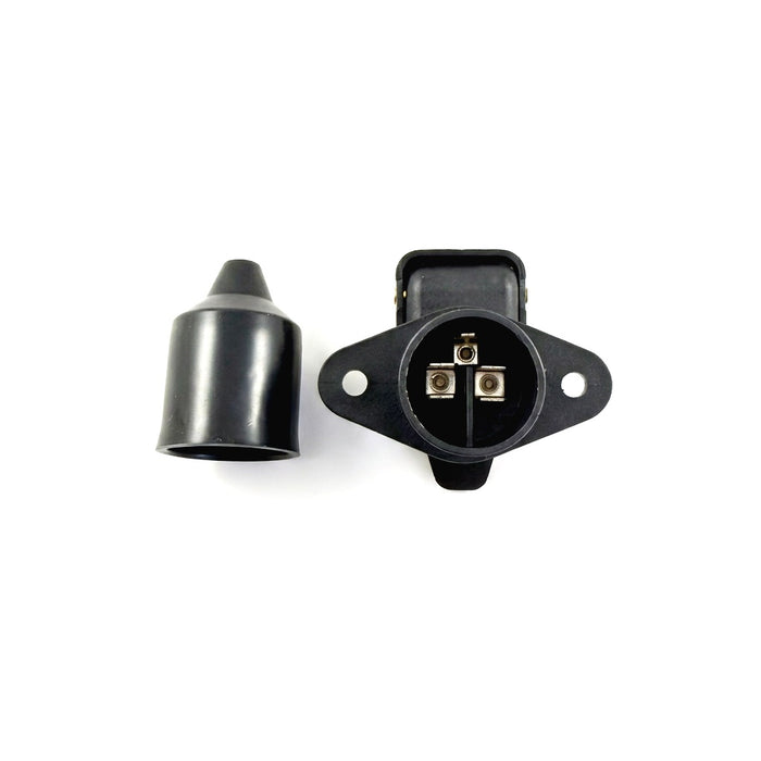 3 Pin Trailer Plug & Socket – 12V Waterproof Electrical Connectors