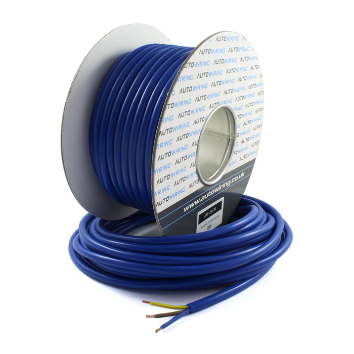 Arctic Grade Blue Flex Cable 3183A – 1.5mm² 3 Core 16A 240V Outdoor Mains Cable