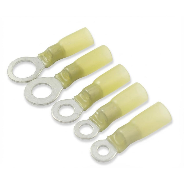 Heat Shrink Ring Crimp Terminals - 3.0-6.0mm² Cable (Yellow)