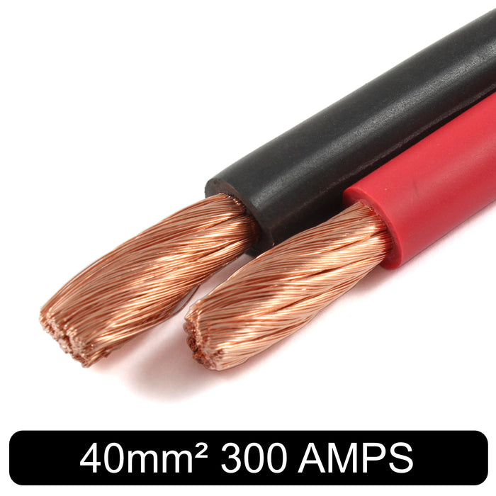 Hi-Flex 40mm² 1 AWG (300 AMPS) PVC Battery Cable