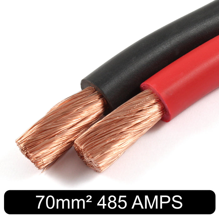 Hi-Flex 70mm² 2/0 AWG (485 AMPS) PVC Battery Cable