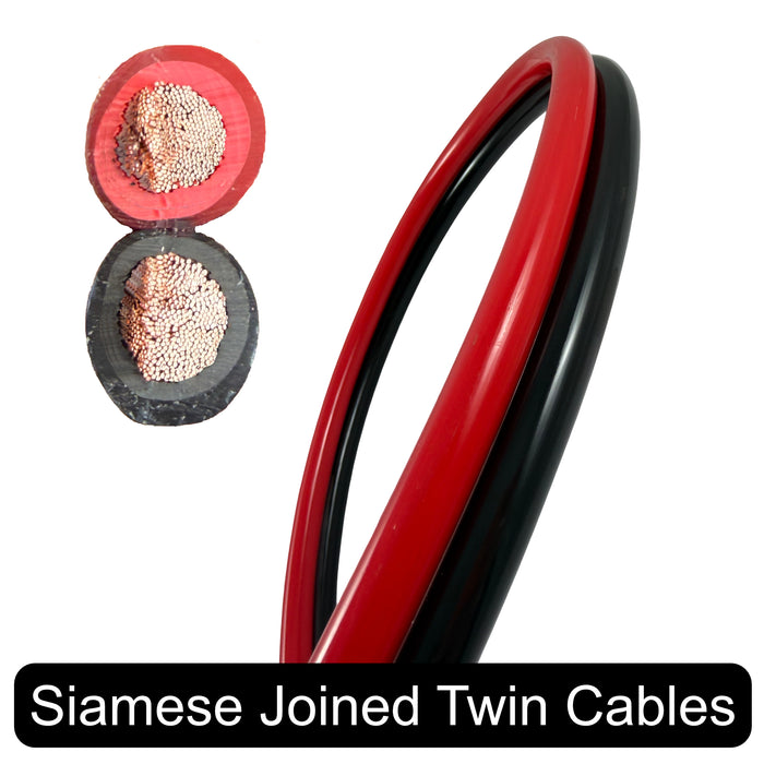 35mm² 2 AWG (240 AMPS) Siamese Twinflex Battery Cable with 175A Anderson Connectors