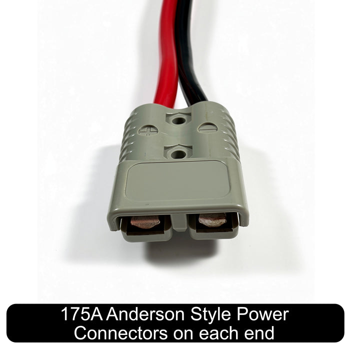 35mm² 2 AWG (240 AMPS) Siamese Twinflex Battery Cable with 175A Anderson Connectors