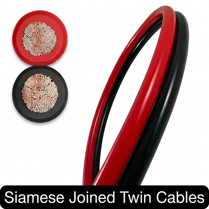 35mm² 2 AWG (240 AMPS) Siamese Twinflex Battery Cable with 175A Anderson Connectors