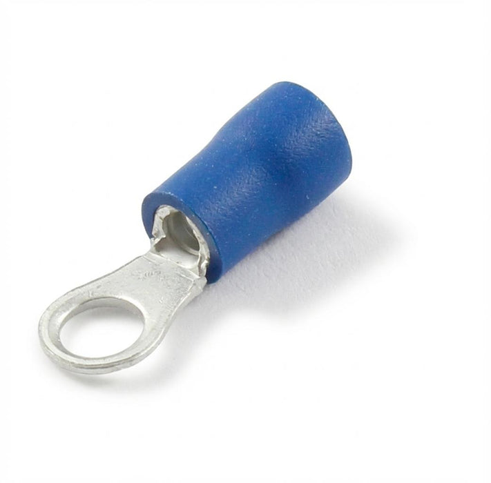 Ring Crimp Terminals - 1.5-2.5mm² Cable (Blue)