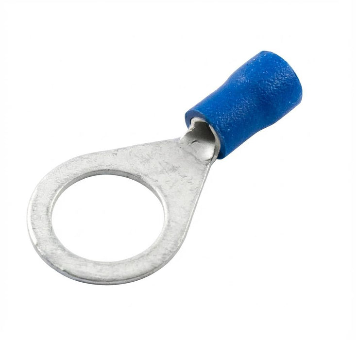 Ring Crimp Terminals - 1.5-2.5mm² Cable (Blue)