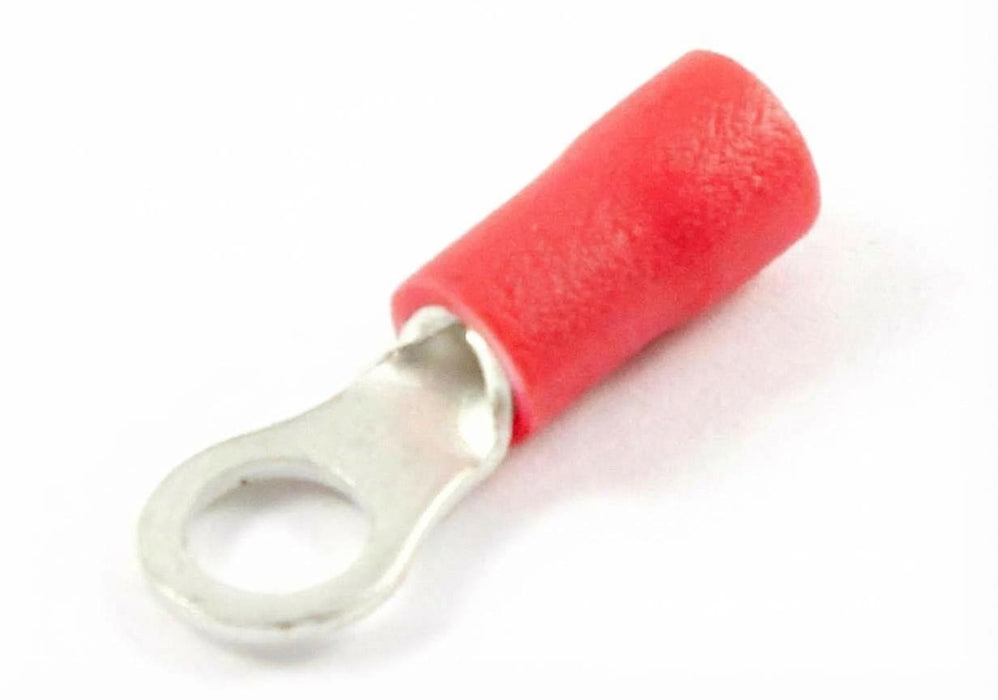 Ring Crimp Terminals - 0.5-1.5mm² Cable (Red)