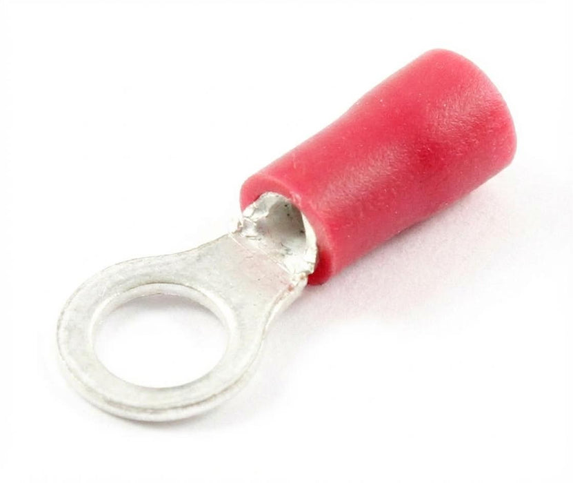 Ring Crimp Terminals - 0.5-1.5mm² Cable (Red)