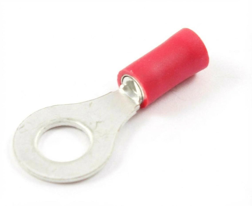 Ring Crimp Terminals - 0.5-1.5mm² Cable (Red)