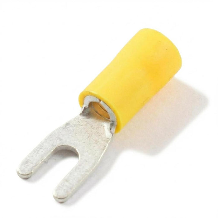 Fork Crimp Terminals - 4.0-6.0mm² Cable (Yellow)