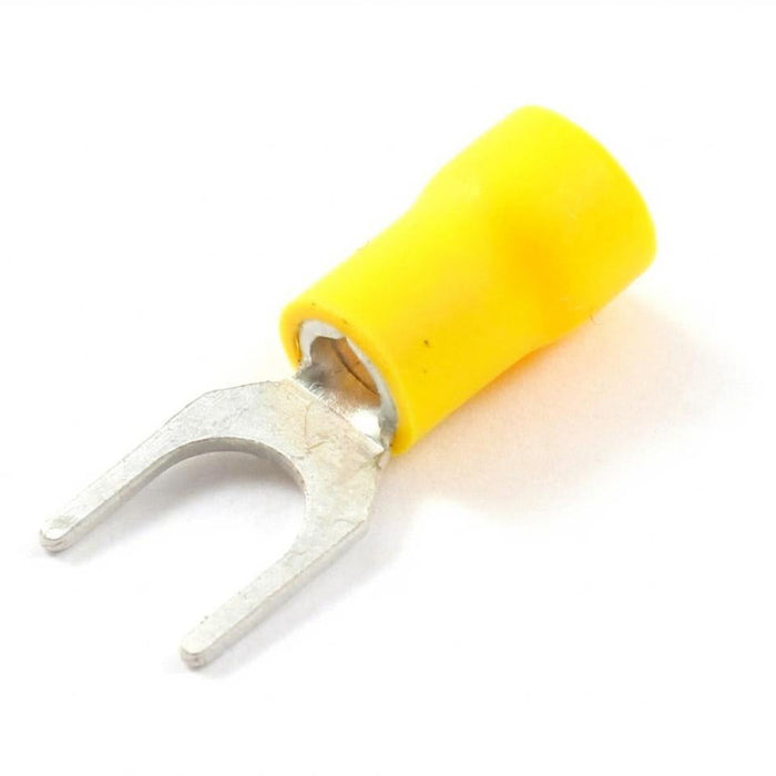 Fork Crimp Terminals - 4.0-6.0mm² Cable (Yellow)