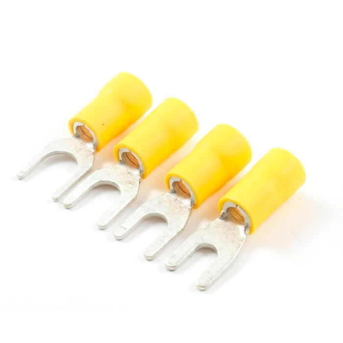 Fork Crimp Terminals - 4.0-6.0mm² Cable (Yellow)