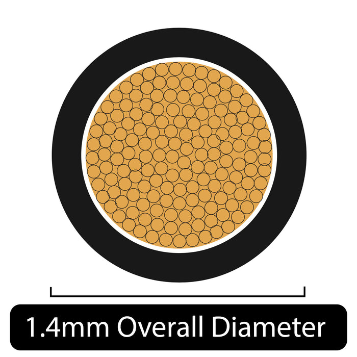 0.35mm² Thin Wall Single Core Cable 22 AWG (7 AMPS)