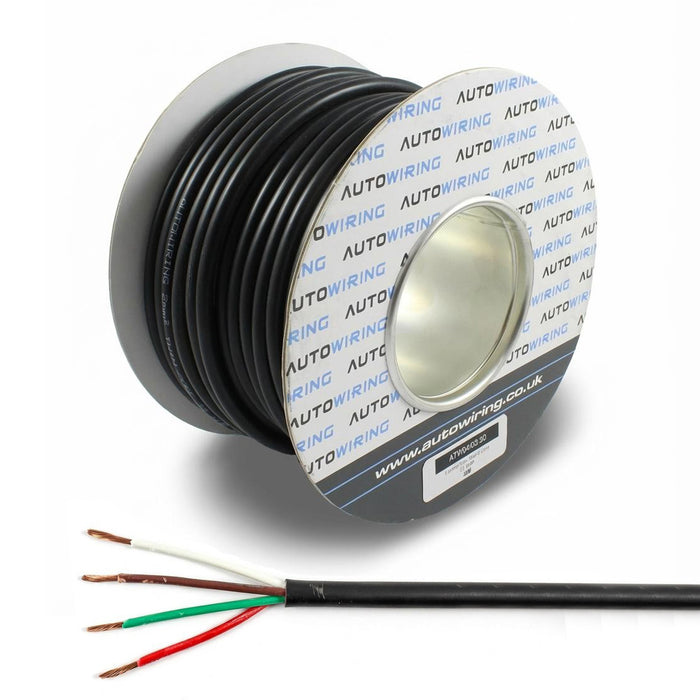 Thin Wall 4 Core Cable 1.5mm² 16 AWG (21 AMPS)