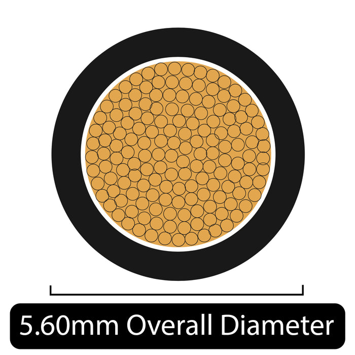 10mm² Thin Wall Single Core Cable 8 AWG (70 AMPS)