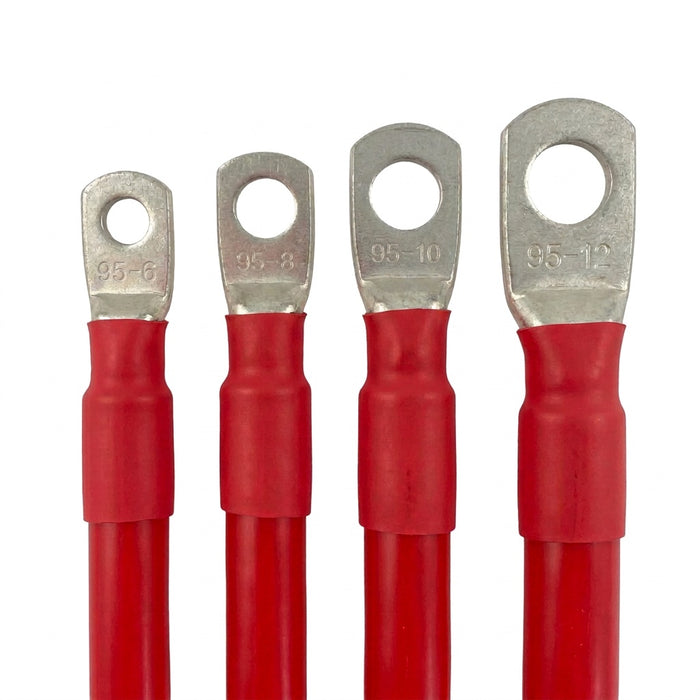 95mm² Red Extra Flexible PVC Copper Battery Lead 500A- CUSTOM