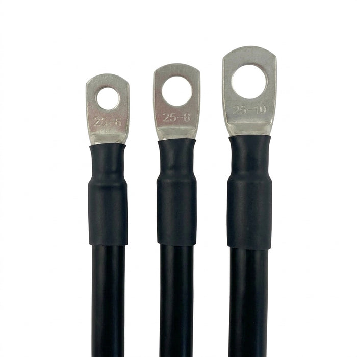 25mm² Black Extra Flexible PVC Copper Battery Lead 170A- CUSTOM