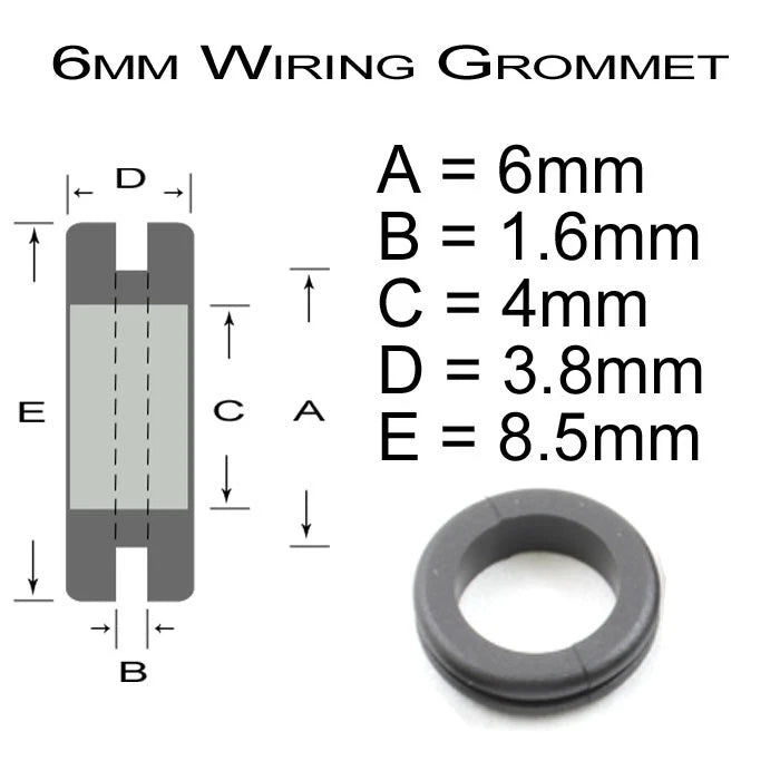 Cable Wiring / Blanking Rubber Grommets- Open / Closed
