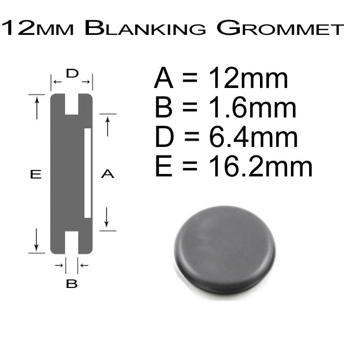 Cable Wiring / Blanking Rubber Grommets- Open / Closed