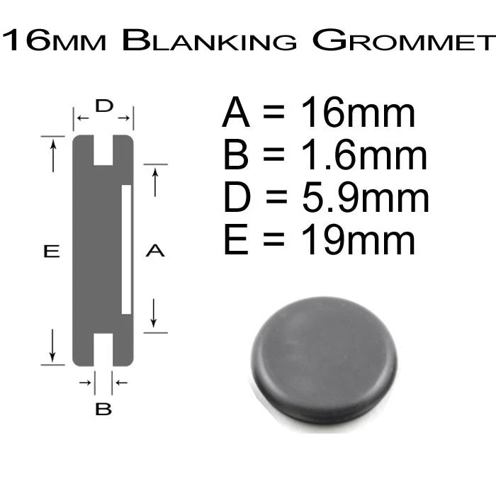 Cable Wiring / Blanking Rubber Grommets- Open / Closed