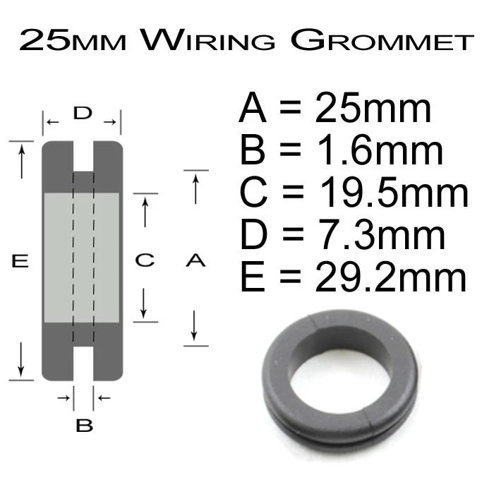 Cable Wiring / Blanking Rubber Grommets- Open / Closed