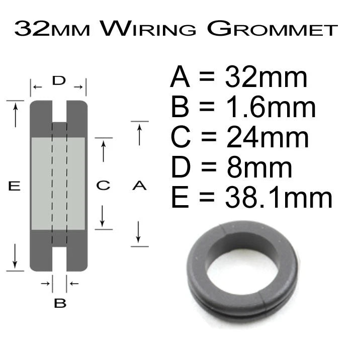 Cable Wiring / Blanking Rubber Grommets- Open / Closed