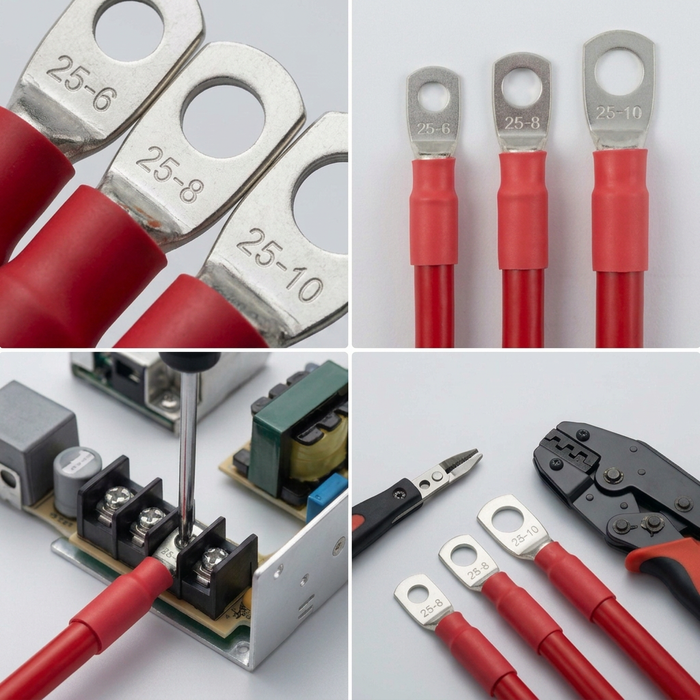 25mm² Red Extra Flexible PVC Copper Battery Lead 170A- CUSTOM