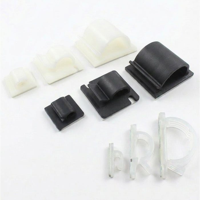 Self Adhesive Nylon Sticky Pads Mounts / Clips for Cable Wire