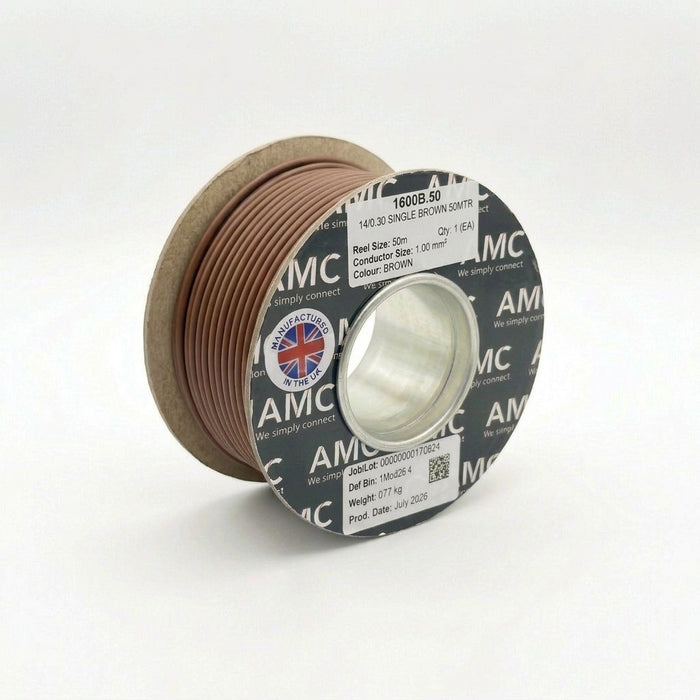 Classic PVC Single Core Cable 1mm² 17 AWG (8.75 AMPS)