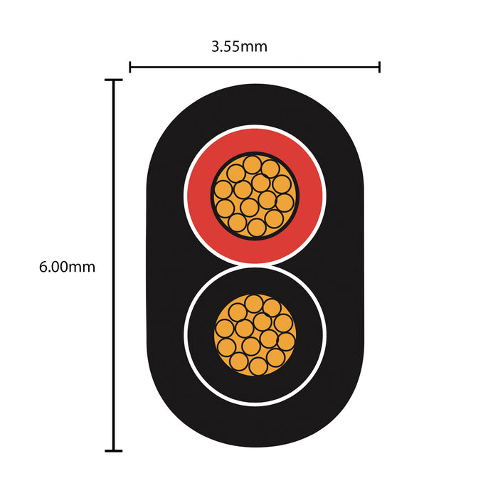 Classic PVC 2 Multicore Cable 0.65mm² 19 AWG (5.75 AMPS)