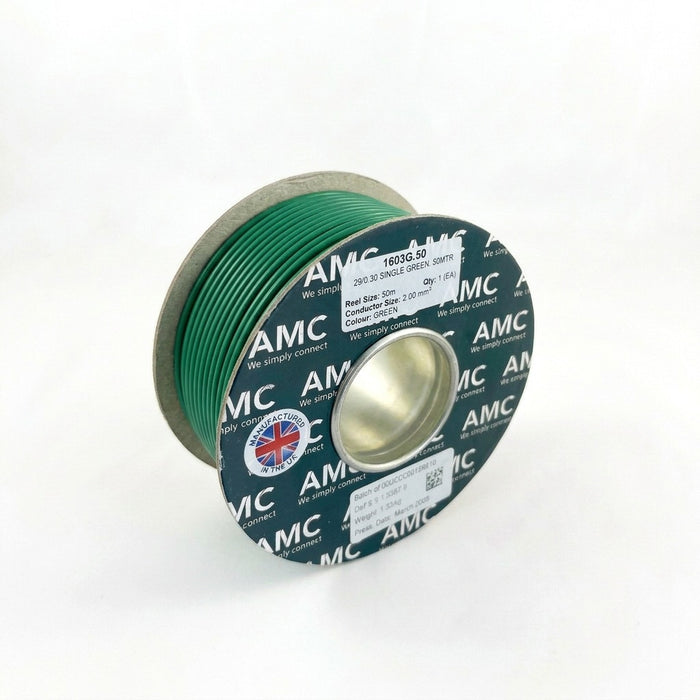 Classic PVC Single Core Cable 2mm² 15 AWG (17.5 AMPS)