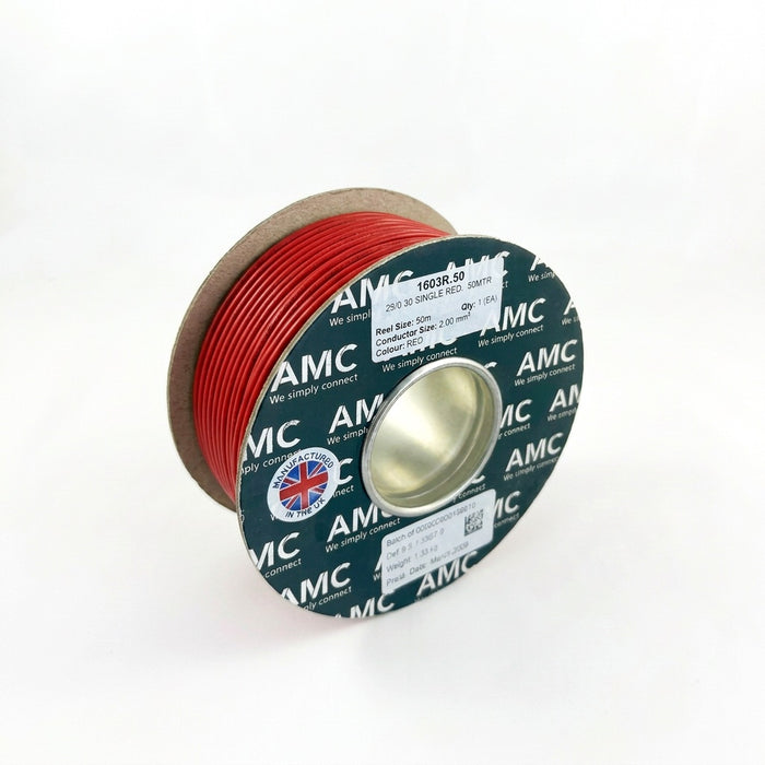 Classic PVC Single Core Cable 2mm² 15 AWG (17.5 AMPS)