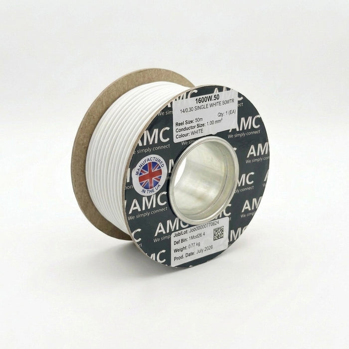 Classic PVC Single Core Cable 1mm² 17 AWG (8.75 AMPS)